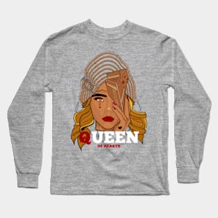 Queen Of Hearts Long Sleeve T-Shirt